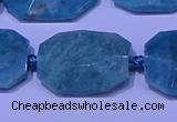 CNG7530 15.5 inches 18*25mm - 25*35mm faceted freeform amazonite beads