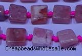 CNG7544 15.5 inches 6*8mm - 10*12mm freeform rhodochrosite beads