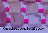 CNG7554 15.5 inches 11*12mm - 12*13mm freeform pink opal beads