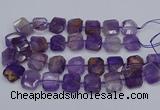 CNG7560 15.5 inches 18*25mm - 20*28mm faceted freeform ametrine beads