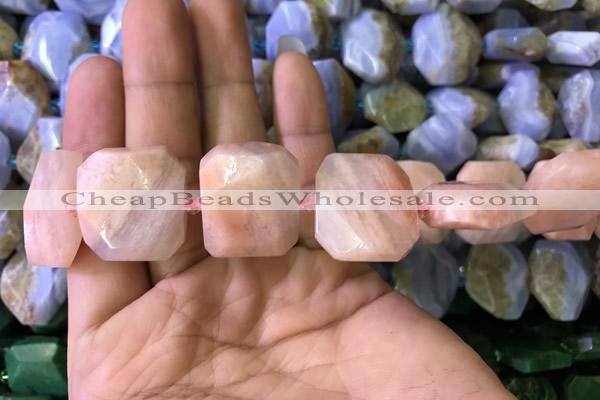 CNG7566 18*25mm - 20*28mm faceted freeform opal gemstone beads