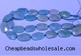 CNG7625 20*30mm - 22*32mm faceted freeform amazonite beads