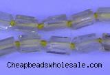 CNG7636 15.5 inches 5*7mm - 8*10mm nuggets lemon quartz beads