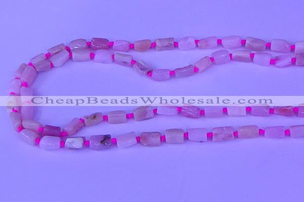 CNG7638 15.5 inches 5*7mm - 8*10mm nuggets pink opal beads