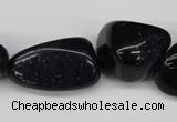 CNG77 15.5 inches 10*14mm - 20*35mm nuggets blue goldstone beads