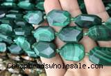 CNG7824 15.5 inches 13*18mm - 18*25mm faceted freeform malachite beads