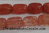 CNG783 15.5 inches 13*18mm nuggets cherry quartz beads wholesale