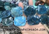 CNG7835 15.5 inches 25*32mm - 30*40mm faceted freeform apatite beads