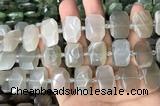 CNG7881 13*18mm - 15*25mm faceted freeform moonstone beads