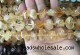 CNG7899 15.5 inches 10*14mm - 13*18mm faceted nuggets citrine beads