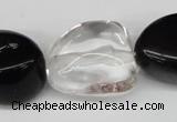 CNG79 15.5 inches 10*20mm - 20*30mm nuggets crystal & agate beads