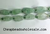 CNG7957 15.5 inches 15*25mm - 20*40mm nuggets green fluorite beads