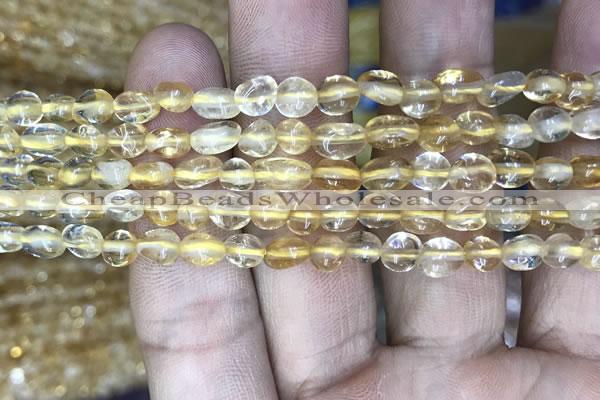 CNG8007 15.5 inches 5*7mm nuggets citrine beads wholesale