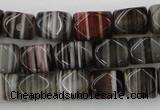 CNG801 15.5 inches 8*12mm faceted nuggets agate gemstone beads