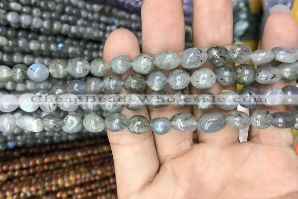 CNG8019 15.5 inches 6*8mm nuggets labradorite gemstone beads