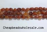 CNG8119 15.5 inches 8*12mm nuggets agate beads wholesale