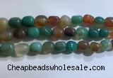 CNG8158 15.5 inches 10*14mm nuggets agate beads wholesale