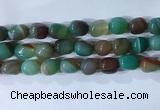 CNG8192 15.5 inches 10*14mm nuggets striped agate beads wholesale