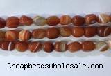 CNG8229 15.5 inches 12*16mm nuggets striped agate beads wholesale