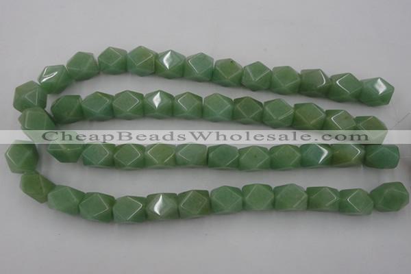 CNG830 15.5 inches 13*18mm faceted nuggets green aventurine beads