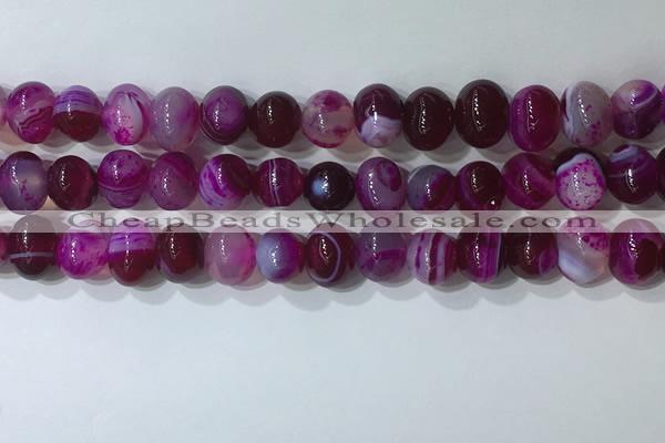 CNG8345 15.5 inches 10*12mm nuggets striped agate beads wholesale