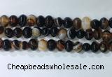 CNG8352 15.5 inches 10*12mm nuggets striped agate beads wholesale