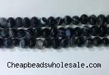 CNG8353 15.5 inches 10*12mm nuggets striped agate beads wholesale