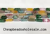 CNG8398 15.5 inches 8*18mm - 10*25mm freeform agate beads