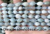 CNG8509 15.5 inches 6*8mm - 8*12mm faceted nuggets aquamarine beads