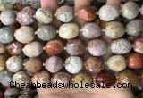 CNG8528 15.5 inches 13*15mm - 15*17mm faceted nuggets fossil coral beads