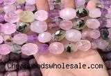 CNG8566 12*16mm - 15*20mm faceted nuggets mixed quartz beads