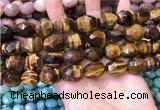 CNG8571 12*16mm - 15*20mm faceted nuggets yellow tiger eye beads