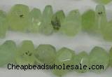 CNG858 15.5 inches 11*15mm faceted nuggets prehnite beads wholesale