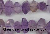 CNG860 15.5 inches 8*12mm – 12*20mm faceted nuggets amethyst beads