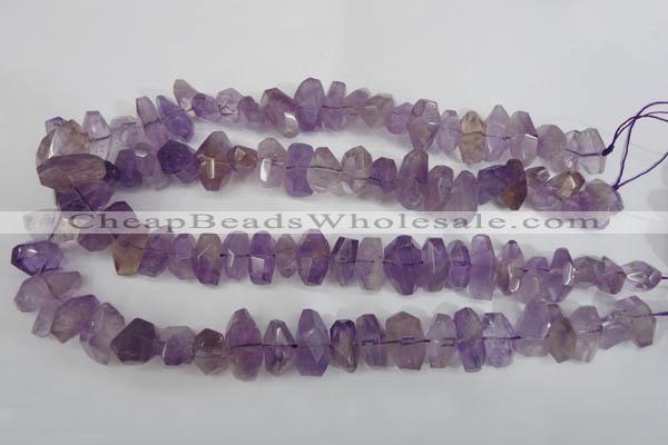 CNG861 15.5 inches 10*14mm – 13*20mm faceted nuggets amethyst beads