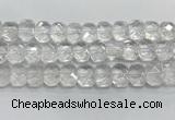 CNG8610 10*13mm - 12*16mm faceted freeform white crystal beads