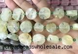 CNG8656 15.5 inches 10mm - 20mm freeform green rutilated quartz beads