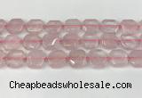 CNG8802 15.5 inches 16mm - 20mm faceted freeform rose quartz beads