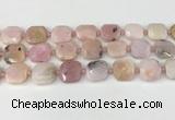 CNG8813 15.5 inches 16mm - 20mm faceted freeform pink opal beads