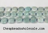 CNG8816 15.5 inches 16mm - 20mm faceted freeform amazonite beads