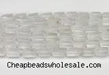 CNG8845 15.5 inches 8*12mm - 10*16mm nuggets matte white crystal beads