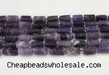 CNG8849 15.5 inches 8*12mm - 10*16mm nuggets matte amethyst beads