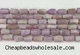 CNG8858 15.5 inches 8*12mm - 10*16mm nuggets matte kunzite beads