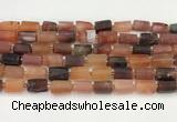 CNG8861 15.5 inches 8*12mm - 10*16mm nuggets matte carnelian beads