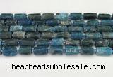 CNG8864 15.5 inches 8*12mm - 10*16mm nuggets matte apatite beads