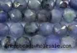 CNG9107 15 inches 4mm faceted nuggets tanzanite beads