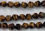 CNG936 15 inches 8mm faceted nuggets yellow tiger eye beads