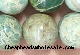 CNI369 15.5 inches 10mm round blue impression jasper beads