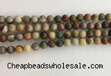 CNI370 15.5 inches 6mm round American picture jasper beads