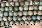 CNI404 15.5 inches 12mm round blue impression jasper beads